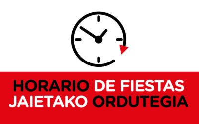 Horarios de fiestas