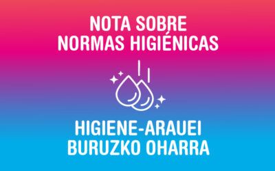 NOTA SOBRE NORMAS HIGIÉNICAS