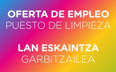 Oferta de Empleo. PUESTO DE LIMPIEZA