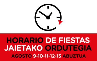 Horario de fiestas